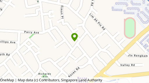 Map showing the location of Simon Lane