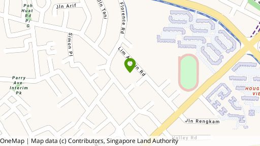 Map showing the location of Pin Mansions