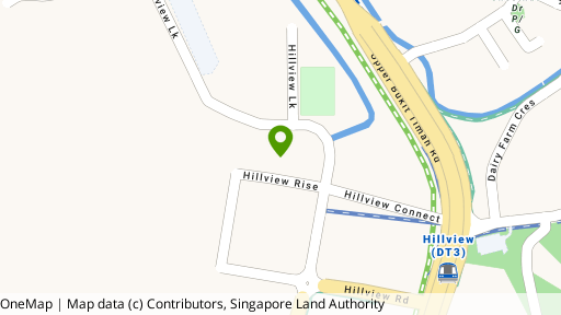 Map showing the location of Kingsford Hillview Peak