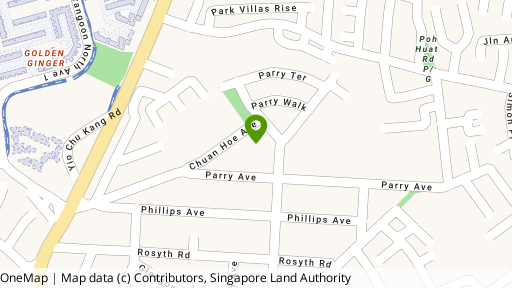 Map showing the location of Chuan Hoe Mansion