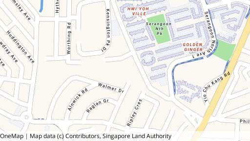 Map showing the location of The Garden Residences