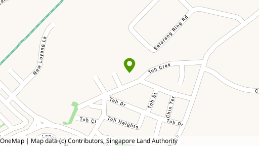 Map showing the location of Toh Crescent
