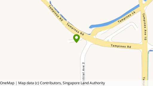 Map showing the location of 23A Tampines Avenue