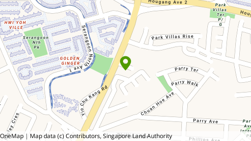 Map showing the location of 208 Yio Chu Kang Road