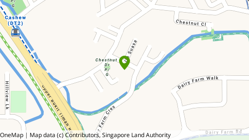 Map showing the location of Chestnut Ville