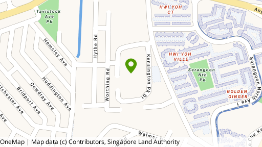 Map showing the location of Kensington Park Condominium