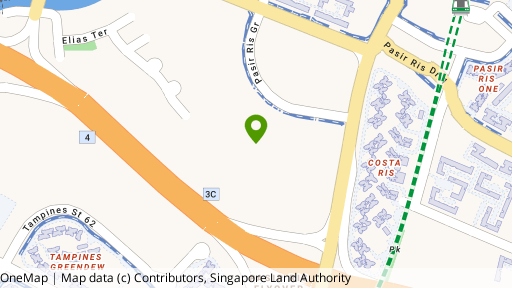 Map showing the location of The Palette