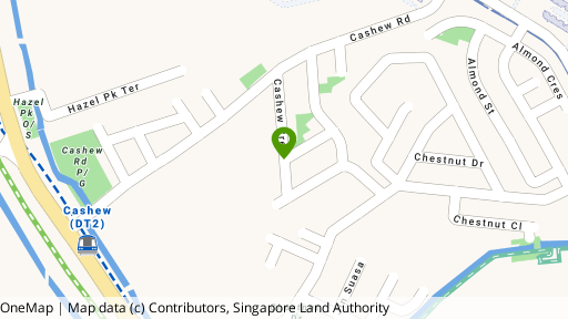 Map showing the location of Cashew Garden