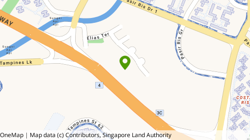 Map showing the location of Elias Green
