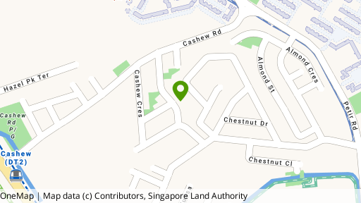 Map showing the location of Cashew Hill