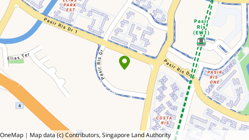 Map showing the location of Coco Palms