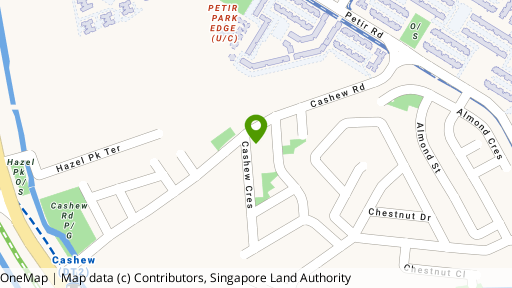 Map showing the location of Cashew Villas