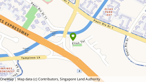 Map showing the location of Elias Terrace