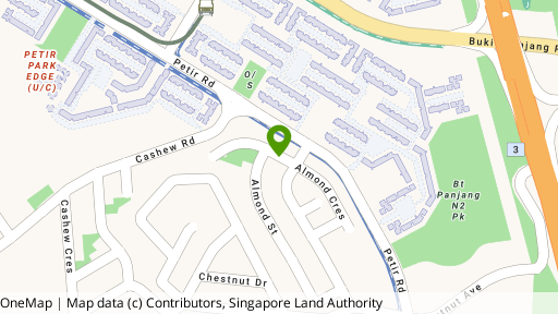 Map showing the location of Mera Gardens