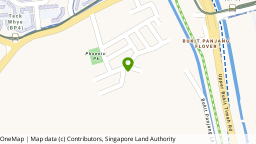 Map showing the location of Hua Mei Gardens