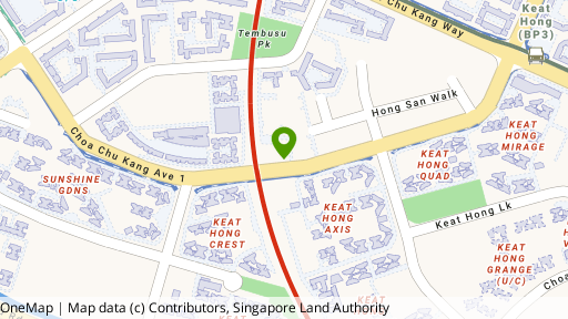 Map showing the location of 204C Choa Chu Kang Road