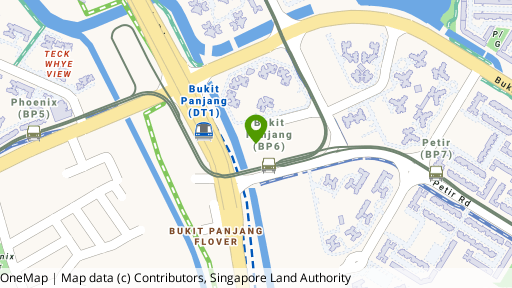 Map showing the location of Hillion Residences