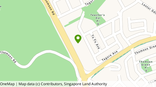 Map showing the location of Green Meadows