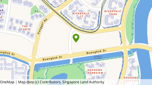 Map showing the location of Park Green