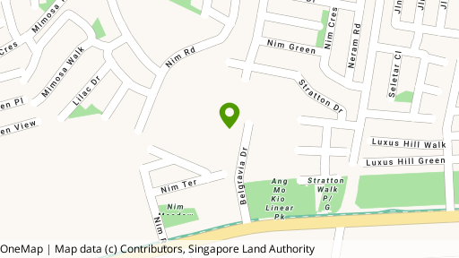 Map showing the location of Belgravia Green