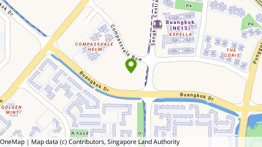 Map showing the location of Jewel @ Buangkok