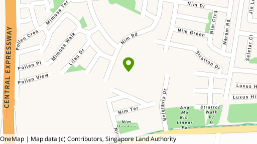 Map showing the location of Nim Gardens