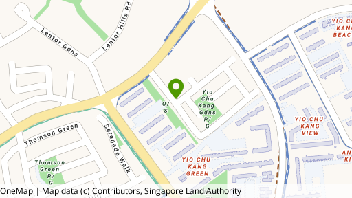 Map showing the location of Chip Thye Garden