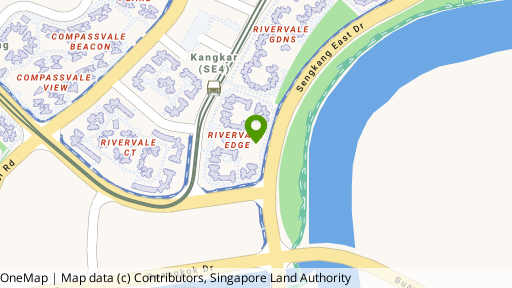 Map showing the location of 117D Rivervale Drive