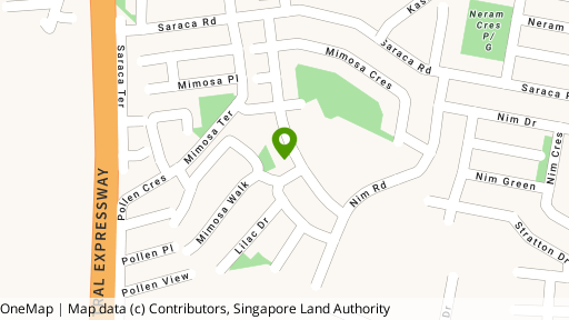Map showing the location of 38/A Mimosa Road