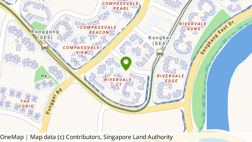 Map showing the location of 103A Rivervale Walk