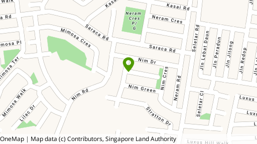 Map showing the location of Stratton Green