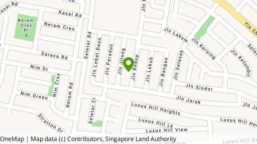 Map showing the location of Seletar Hills Estate