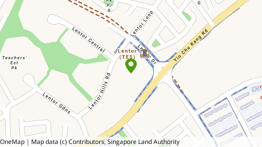 Map showing the location of Thomson Grove