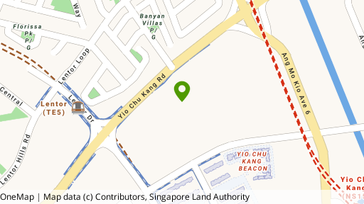 Map showing the location of Seasons Park