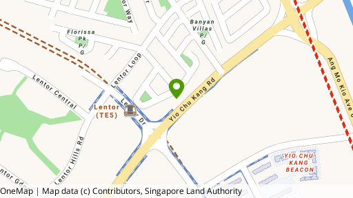 Map showing the location of President Gardens