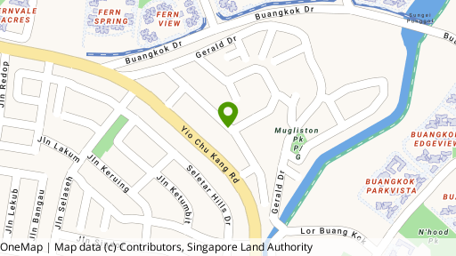 Map showing the location of Gerald Mugliston Estate