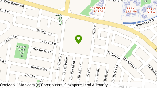 Map showing the location of Seletar Park Residence