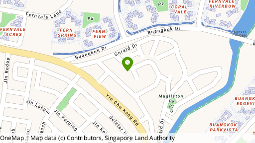 Map showing the location of Gerald Gardens