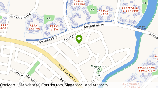 Map showing the location of The Gardens At Gerald