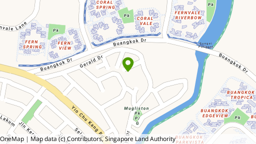 Map showing the location of Gerald Park