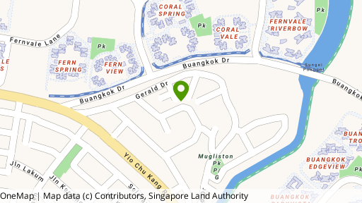 Map showing the location of Gerald Residences