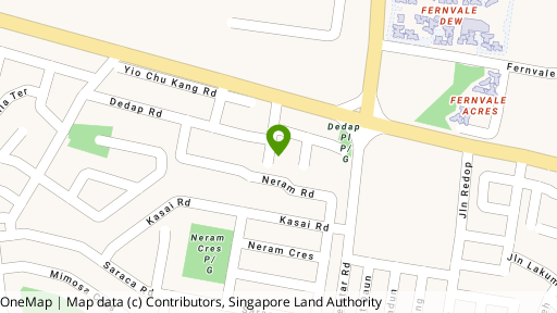 Map showing the location of Dedap Gardens