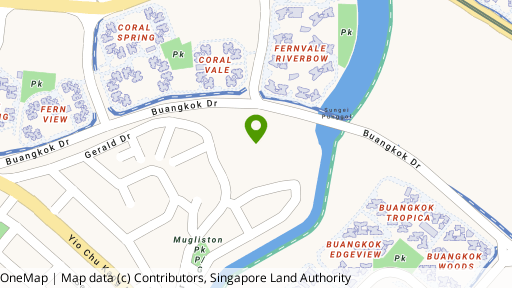 Map showing the location of Seletar Springs Condominium