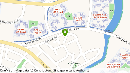 Map showing the location of Eaton Park