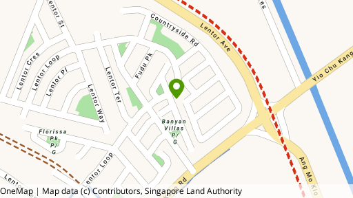 Map showing the location of Banyan Villas