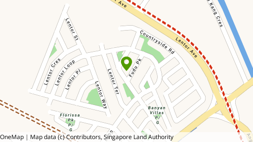 Map showing the location of Fudu Park