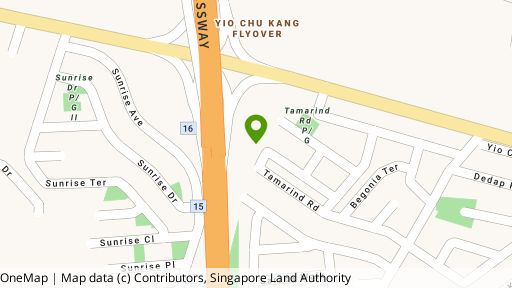 Map showing the location of Serenity Park