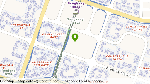 Map showing the location of La Fiesta