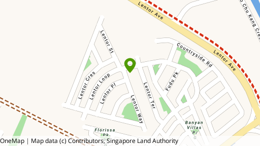 Map showing the location of Lentor View