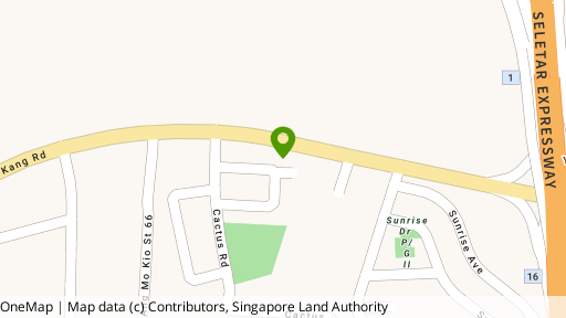 Map showing the location of Cactus Green